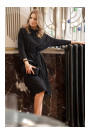 S403 Oversized knit dress - black