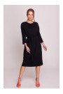 S403 Oversized knit dress - black