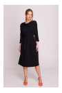 S403 Oversized knit dress - black