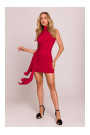M841 Tie front mini dress - red
