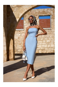 M843 Denim midi dress - light blue