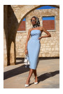 M843 Denim midi dress - light blue