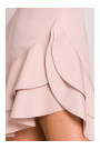 M850 Ruffled mini dress - light beige