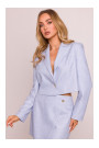 M853 Cropped blazer - light blue