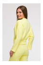 B292 Wrap front sweatshirt - lemon