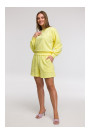 B293 Open back sweatshirt - lemon
