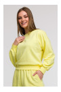 B293 Open back sweatshirt - lemon