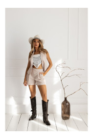 M860 Denim shorts - beige