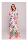 S405 Wrap maxi dress with print - model 1
