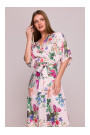S405 Wrap maxi dress with print - model 1