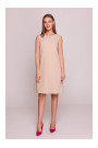 S408 Sleeveless shift dress - beige