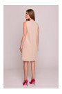 S408 Sleeveless shift dress - beige