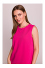 S408 Sleeveless shift dress - pink