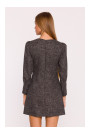 M870 Tweed mini dress - black