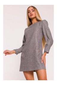 M870 Tweed mini dress - graphite