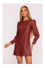 M870 Tweed mini dress - maroon