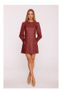 M870 Tweed mini dress - maroon