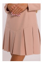 M872 Dress with inverted pleats - beige