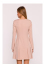 M872 Dress with inverted pleats - beige