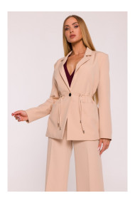 M873 Blazer with cinched waist - beige