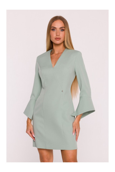 M876 Dress with wide cuffs - mint