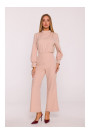 M879 Jumpsuit with stand-up collar - beige