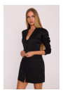 M881 Jacquard blazer dress - black