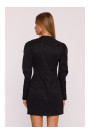 M881 Jacquard blazer dress - black