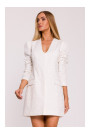 M881 Jacquard blazer dress - cream