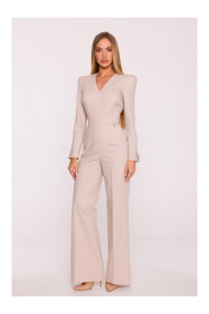 M883 Denim-look jumpsuit - beige