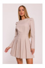 M884 Denim-look dress - beige