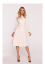 S414 Shift dress with bows - ivory