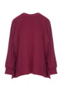 B306 Knit relaxed fit sweatshirt - burgundy