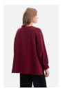 B306 Knit relaxed fit sweatshirt - burgundy