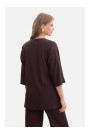B301 Rib knit top - dark chocolate