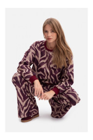 B303 Print knit sweatshirt - model 2