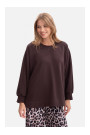 B306 Knit relaxed fit sweatshirt - dark chocolate