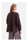 B306 Knit relaxed fit sweatshirt - dark chocolate