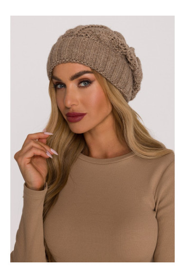 M897 Cable knit beanie - beige