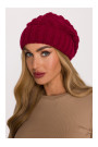 M897 Cable knit beanie - maroon