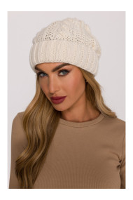 M897 Cable knit beanie - ecru