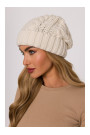 M897 Cable knit beanie - ecru