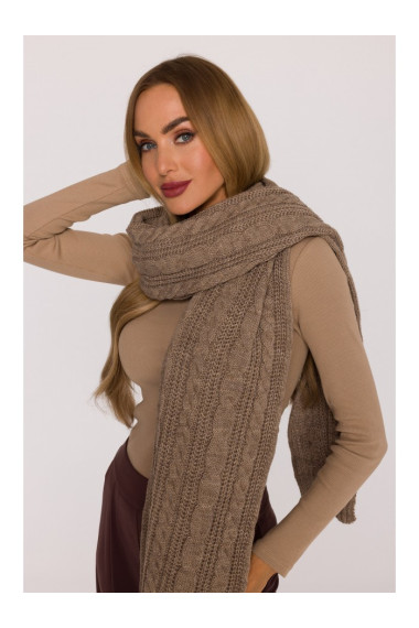 M898 Cable knit scarf - beige