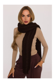M898 Cable knit scarf - brown