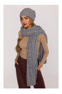 M898 Cable knit scarf - grey