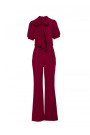 S421 Jumpsuit with a tie bow - maroon