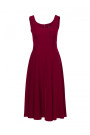 S424 Fit & flare dress - maroon