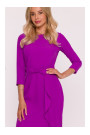 S425 Dress with ruffle detail - lavender
