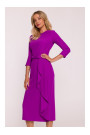 S425 Dress with ruffle detail - lavender