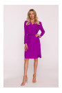 S428 Cowl neckline dress - lavender